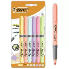 Bic Fosforlu Kalem Grıp Pastel 6 Lı 992561