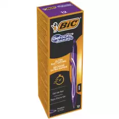 Bic Jel Kalem Basmalı Gelocıty Hızlı Kuruyan 0.7 Mm 12 Li Mor