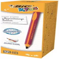 Bic Kurşun Kalem Kids Evolution Hb Üçgen Jumbo 12 Li Pembe 919263 - 12li Paket