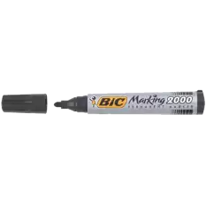 Bic Markör Permanent 1.7 Mm Yuvarlak Uçlu Siyah 2000 09 - 12li Paket