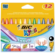 Bic Pastel Boya Plastidecor Karton Kutu Üçgen 12 Li 829773