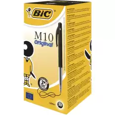 Bic Tükenmez Kalem M10 Basmalı 50 Li Siyah