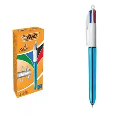 Bic Tükenmez Kalem Shıne 4 Colours Mavi Gövde 12 Li 949896 - 12li Paket