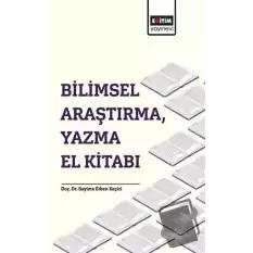 Bilimsel Araştırma, Yazma El Kitabı