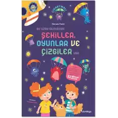 Bir Uzay Gemisinde Şekiller Oyunlar ve Çizgiler Var