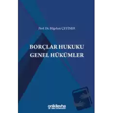 Borçlar Hukuku Genel Hükümler (Ciltli)