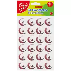 Bu-Bu Simli Eva Sticker Yvr.türk Bayrağı Bubu-Sts048