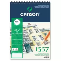 Canson 1557 Resim Ve Çizim Blok 180 Gr A4 20 Yp Üstten Spiralli