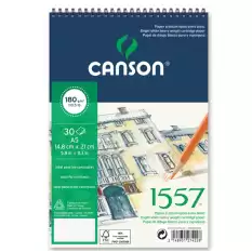 Canson 1557 Resim Ve Çizim Blok 180 Gr A5 20 Yp Üstten Spiralli