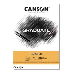 Canson Çizim Bloğu Graduate Cangrad Bristol 20 Syf A3 180 Gr