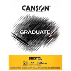 Canson Çizim Bloğu Graduate Cangrad Bristol 20 Syf A4 180 Gr