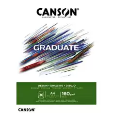 Canson Çizim Bloğu Graduate Dessın Beyaz 30 Syf A4 160 Gr