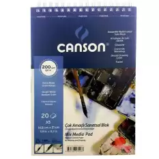 Canson Fınface Resim Blokları 200 Gr A5 20 Yp Üstten Spriralli