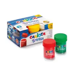 Carioca Tempera Suluboya Süper Yıkanabilir 6 Renk 25 Ml 40422