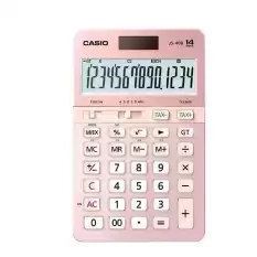 Casio Js-40B-Pk Pembe Profesyonel 14 Hane Masa Üstü Hesap Makinesi