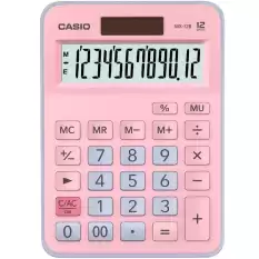 Casio Mx-12B-Pklb Açık Pembe+Açık Mavi 12 Hane Masa Üstü Hesap Makinesi