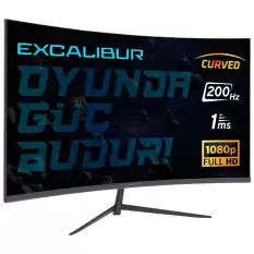 Casper 23.8 Excalibur M.e238Fhd-G 200Hz 1Ms 300Nıt (Hdmı+Dp) Curved + G-Sync Fhd Led Monitör