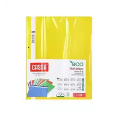 Cassa Telli Dosya Plastik Eco A4 50 Li Sarı 7730