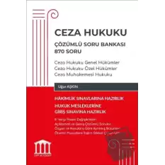 Ceza Hukuku Çözümlü Soru Bankası 870 Soru