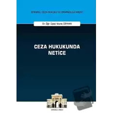 Ceza Hukukunda Netice (Ciltli)