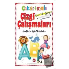 Çıkartmalı Çizgi Çalışmaları - Harflerle İlgili Aktiviteler