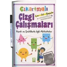 Çıkartmalı Çizgi Çalışmaları Renk ve Şekillerle İlgili Aktiviteler