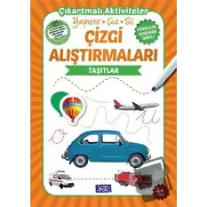 Çizgi Alıştırmaları - Taşıtlar (4 Yaş)