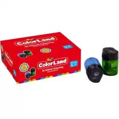 Colorland Kalemtıraş İki Bölmeli Çift Renkli 12 Li Color-Klt21 - 12li Paket