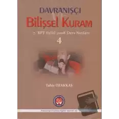 Davranışçı Bilişsel Kuram 4