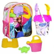 Dede Oyuncak Frozen Resimli Sırt Çantalı Plaj Set