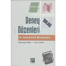 Deney Düzenleri ve İstatistik Analizleri