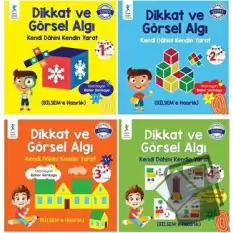 Dikkat ve Görsel Algı Evde Eğitim Seti - 4 Kitap