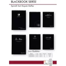 Dilman Black Book 16X22 80 Yp Dik Kareli 6618