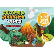 Dinozorlar Boyama ve Çıkartma Kitabı