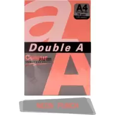 Double A Renkli Kağıt 100 Lü A4 75 Gr Fosforlu Punch