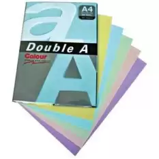 Double A Renkli Kağıt 100 Lü A4 80 Gr Koyurenk Karışık