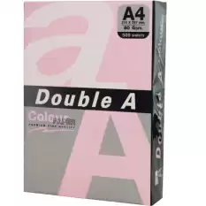 Double A Renkli Kağıt 500 Lü A4 80 Gr Pastel Pembe