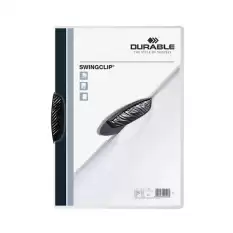 Durable Sıkıştırmalı Dosya Swingclip Ortadan Klipsli 30 Syf A4 Siyah 2260