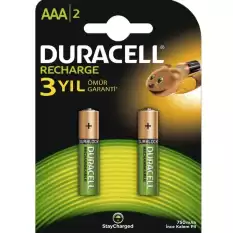 Duracell Şarjlı İnce Kalem Pil (Aaa) 750 Mah 2 Li