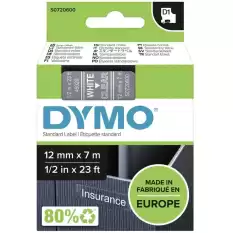 Dymo D1 Şerit 12 Mmx7Mt Şeffaf/ Beyaz 45020