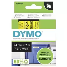 Dymo D1 Şerit 24 Mmx7Mt Sarı/ Siyah 53718