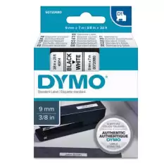 Dymo S0720680 D1 Yedek Şerit, 9 Mm X 7 Mt, Beyaz- Siyah (40913)