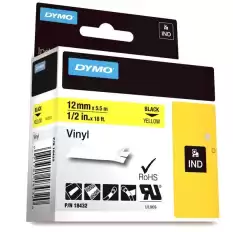 Dymo Rhino Pro Etiketi Renkli Vinil 12 Mmx5.5 Mt Sarı Üzerine Siyah 18432