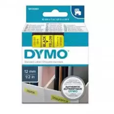 Dymo D1 Şerit Standart 12 Mmx7 Mt Şeffaf Üzerine Siyah 45010 S0720500