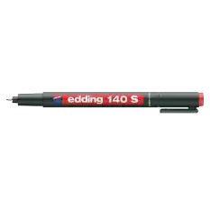 Edding Asetat Kalemi Permanent S Seri 0.3 Mm Kırmızı 140 S - 10lu Paket