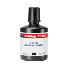 Edding Markör Mürekkebi Permanent Damlalıklı 100 Ml Siyah T100