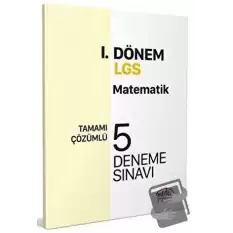 Editör Yayınları 8. Sınıf LGS Matematik 1. Dönem 5 Deneme