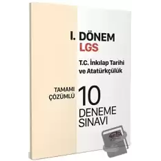 Editör Yayınları 8. Sınıf LGS TC İnkılap Tarihi ve Atatürkçülük 1. Dönem 10 Deneme