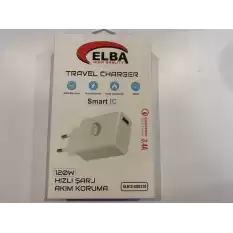 Elba Elb12 Elb- Usb120 120W 3.4A Hızlı Şarj Akım Koruma Isıya Dayanıklı Ev Şarj Kafa