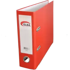 Elba Telgraf Klasör Plastik Lüx Geniş Kırmızı - 10lu Paket